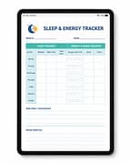 Midlife sleep and enegy tablet mockup